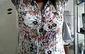 Latina Milf Cums at Work