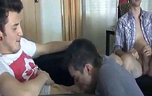 College boys masturbate and suck...
