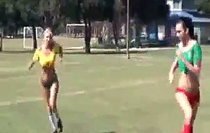 Soccer players big tits bouncing