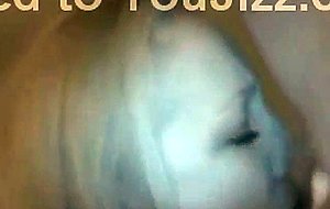 Blonde teen gives a good deepthroat