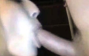 Blonde teen gives a good deepthroat