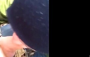 Chav outdoor blowjob