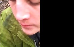 Chav outdoor blowjob
