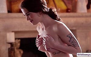 Lena paul rubbing her breasts against Evelyn Claire pussy