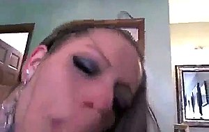 She has sloppy deep throat