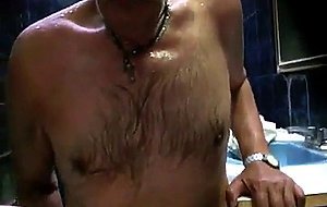 Hot Daddie in Sauna