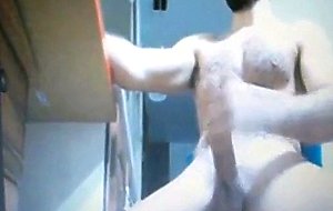 bearded hairy daddy huge cock