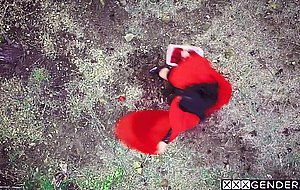 Big ass babe enjoyed the fairytale sex with afraid shemale Chanel Santini