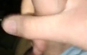 Wanking my small uncut cock
