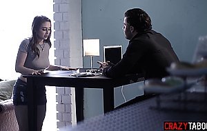 Teen desperate moves to convince stepsis dirty boss to get her back to job