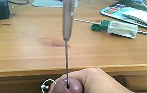 Sounding and cumming through penis plug