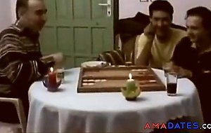 Sex couples sharing an Egyptian