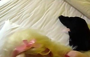 old crossdresser gets facial, nice