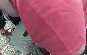 Two guys car park wanking fun