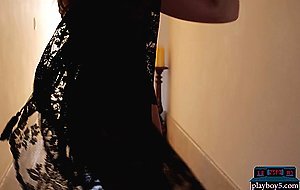 Canadian MILF beauty Anna Katarina solo softcore together with Playboy