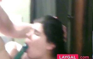 18 year old baby mama giving me a blowjob