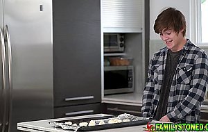 Stepmom Penny catches stepson fucking a can of raw dough