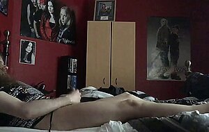 Sissy crossdresser homemade play and cumshot
