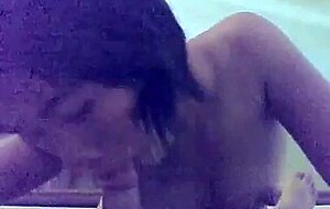 indonesian chick giving blowjob