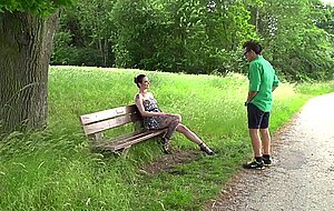 Mmv cuckold, big ass chick fucke outdoor from her fuck