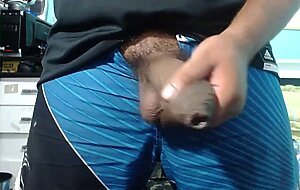 SOFT LATINO UNCUT BIG WET DICK STROKING