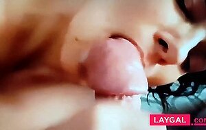 slut slowed Italian blowjob cumshot in mouth
