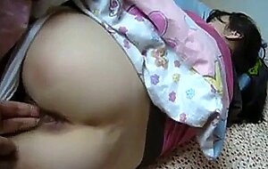 cumming on Asian girlfriend