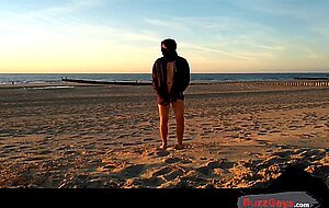 Naked at the beach