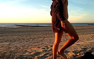 Naked at the beach