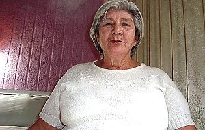 HELLOGRANNY Big hairy nipples on big old hanging tits