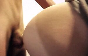 Girl fuck in a cafe and swallows sperm.