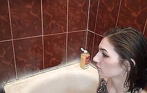 Teen gets facial after blowjob and hard pounding in bathroom live at sexycamx