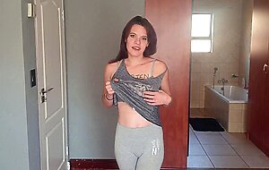 Playing with my pussy for a fan , dildo and finger masturbations
