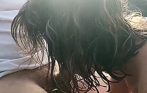 Blondieblow, risky public bj on the beach near the people