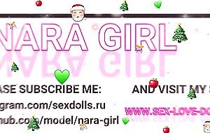 Nara girl, merry christmas and happy new year with fitness model nara girl. sloppy bj and facial.
