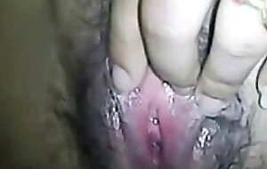 Wetting pussy of lonely Chinese MILF