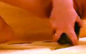 Amateur girl fucks eggplant