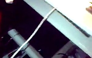 Latina amateur tranny sucking two cocks