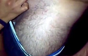 Latina amateur tranny sucking two cocks