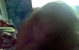 Blonde hottie sucks her mans cock passionately