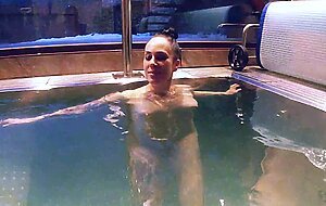 Adeline lafouine, nude in my jacuzzi