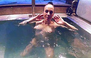 Adeline lafouine, nude in my jacuzzi