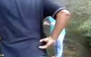 Couple take a hike and fuck outdoors