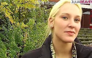 Retro german spanner tour, blonde slut rubs clit and squeezes tits while nude