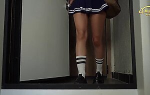 Lil karina, sweet chinese student returns home