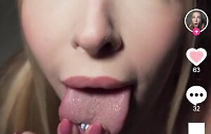 Tiktok sluts, she messaged us on tiktok, extra tight teen loves rough doggy fucking, nata gold
