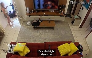 Hot wife thay ksada was recognized by the delivery man, she lets him suck her on the living room sofa - with english subtitles - teaser