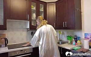 Stuck stepmom gets a good anal pounding