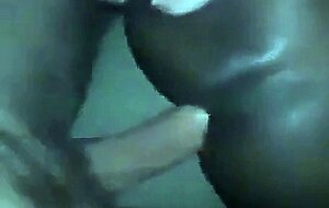 Black Guy Takes Huge White Dick Bareback
