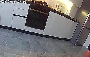 Real cheating. wife fucks a neighbor in the kitchen.